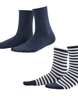 LIVING CRAFTS - Damen Socken, 2er-Pack - Mehrfarbig