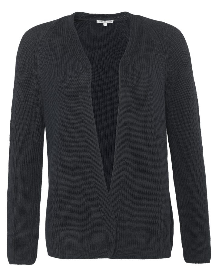 LIVING CRAFTS - Damen Strickjacke - Blau