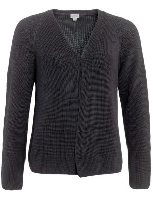 LIVING CRAFTS - Damen Strickjacke - Schwarz