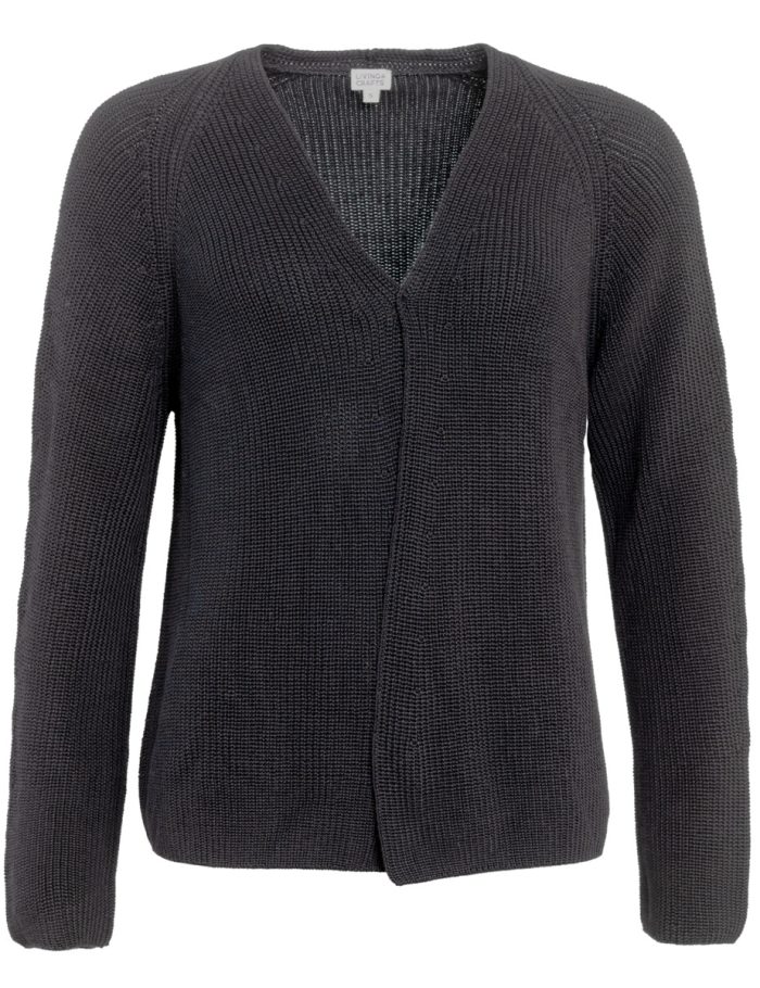 LIVING CRAFTS - Damen Strickjacke - Schwarz LIVING CRAFTS - Damen Strickjacke - Schwarz