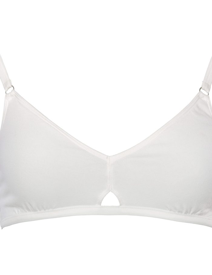 LIVING CRAFTS - Damen Triangel- BH - Weiß