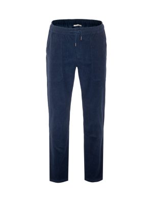 LIVING CRAFTS - Herren Cargo Cordhose - Blau