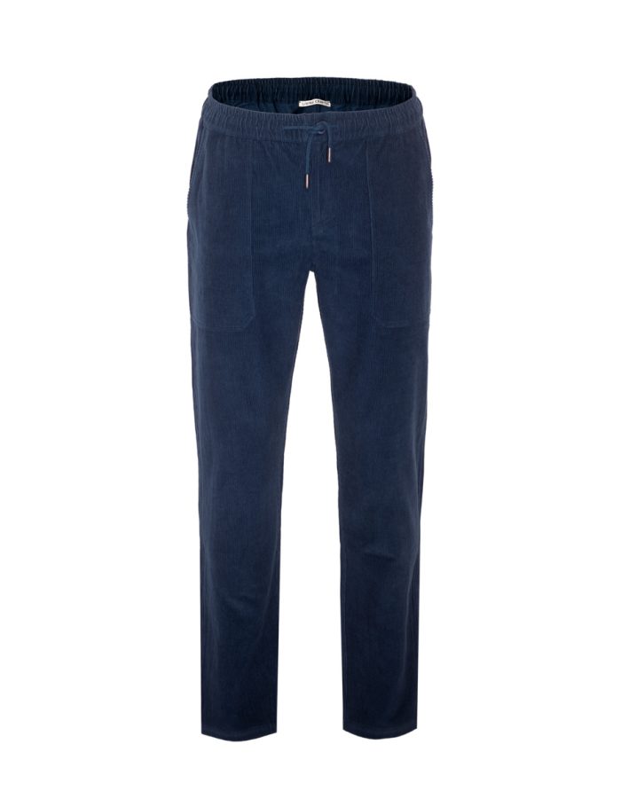 LIVING CRAFTS - Herren Cargo Cordhose - Blau