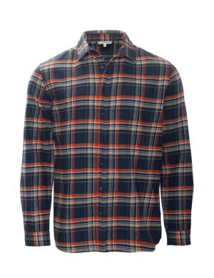 LIVING CRAFTS - Herren Flanellhemd - Rot