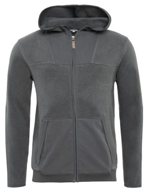 LIVING CRAFTS - Herren Fleece-Jacke - Grau