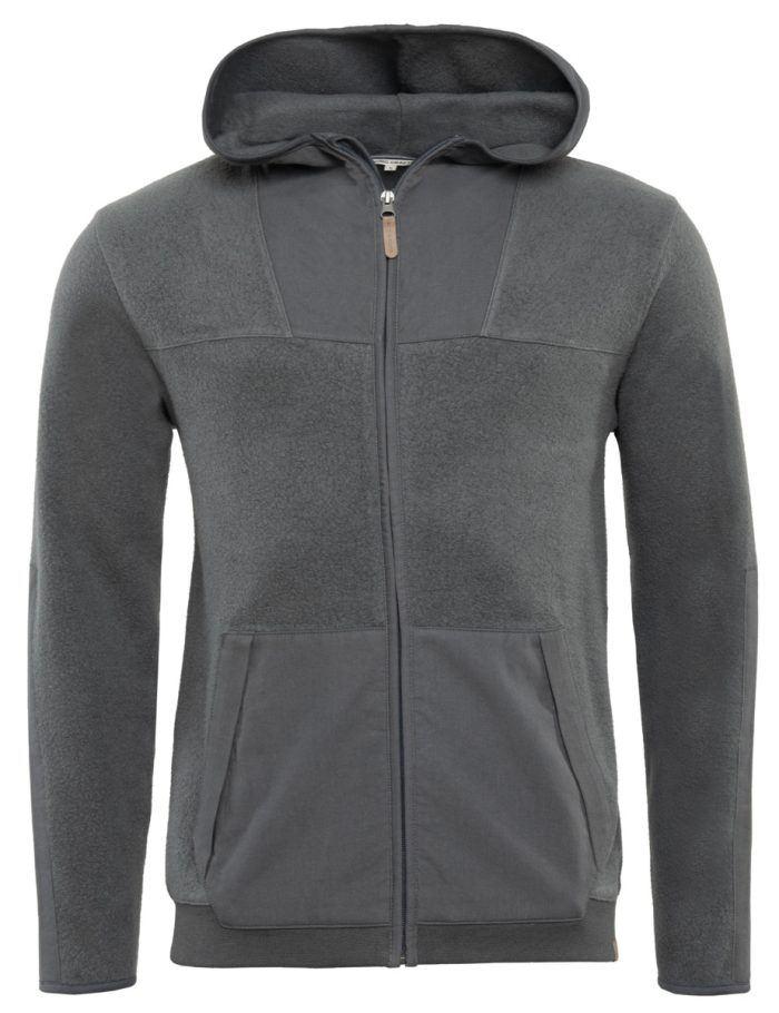 LIVING CRAFTS - Herren Fleece-Jacke - Grau LIVING CRAFTS - Herren Fleece-Jacke - Grau