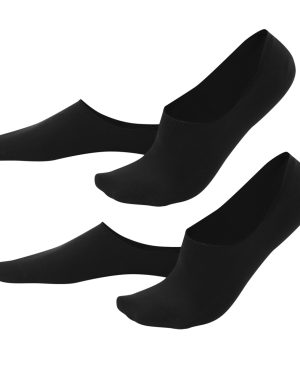 LIVING CRAFTS - Herren Füßlinge, 2er-Pack - Schwarz