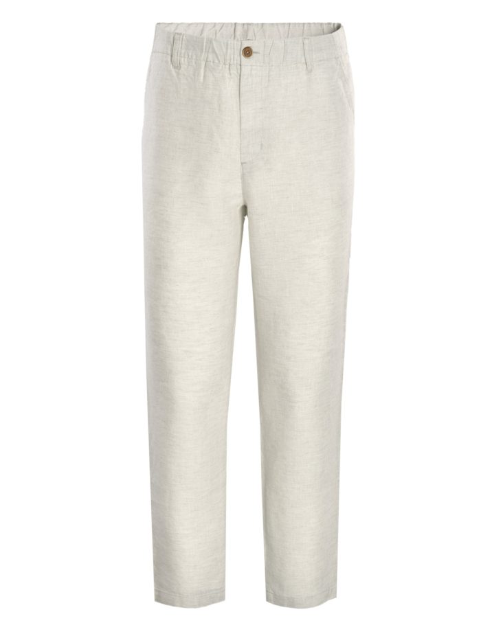 LIVING CRAFTS - Herren Leinen Hose - Beige LIVING CRAFTS - Herren Leinen Hose - Beige