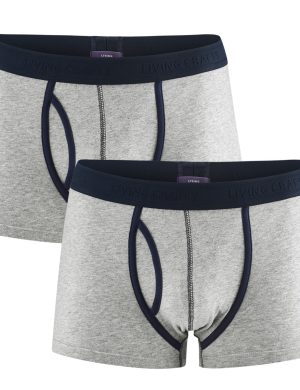 LIVING CRAFTS - Herren Pants, 2er-Pack - Grau