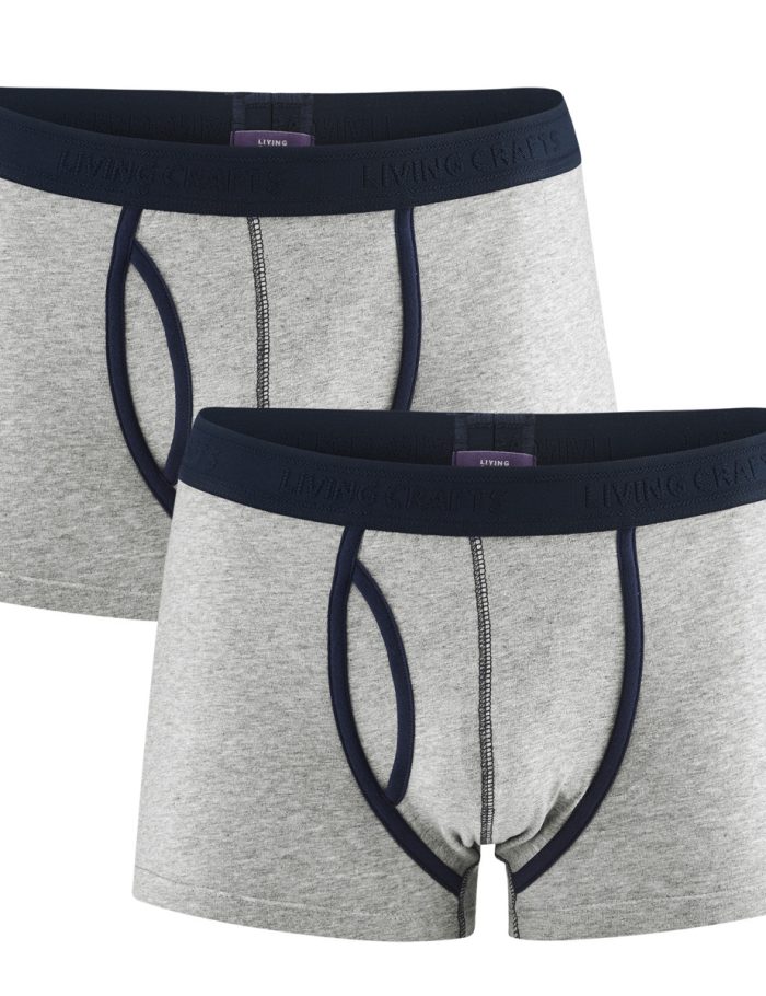 LIVING CRAFTS - Herren Pants, 2er-Pack - Grau