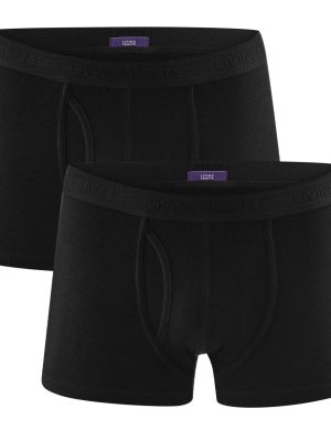 LIVING CRAFTS - Herren Pants, 2er-Pack - Schwarz