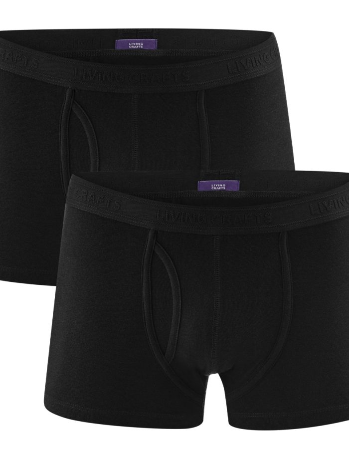 LIVING CRAFTS - Herren Pants, 2er-Pack - Schwarz