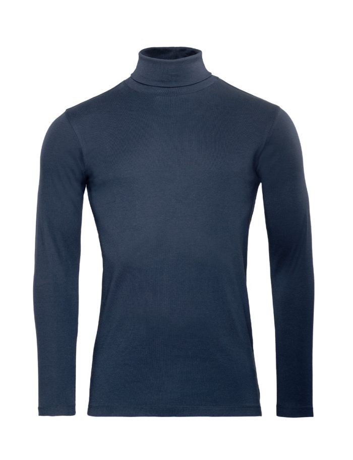 LIVING CRAFTS - Herren Rollkragen-Shirt - Blau