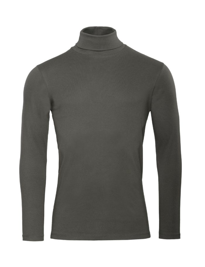 LIVING CRAFTS - Herren Rollkragen-Shirt - Braun