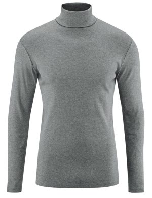 LIVING CRAFTS - Herren Rollkragen-Shirt - Grau