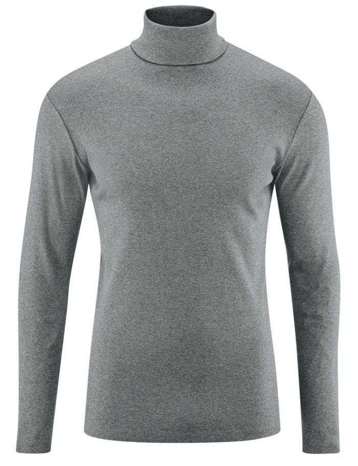 LIVING CRAFTS - Herren Rollkragen-Shirt - Grau