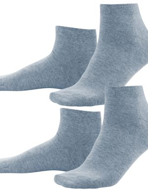 LIVING CRAFTS - Herren Sneaker-Socken, 2er-Pack - Blau