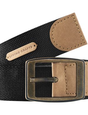 LIVING CRAFTS - Unisex Gürtel - Schwarz