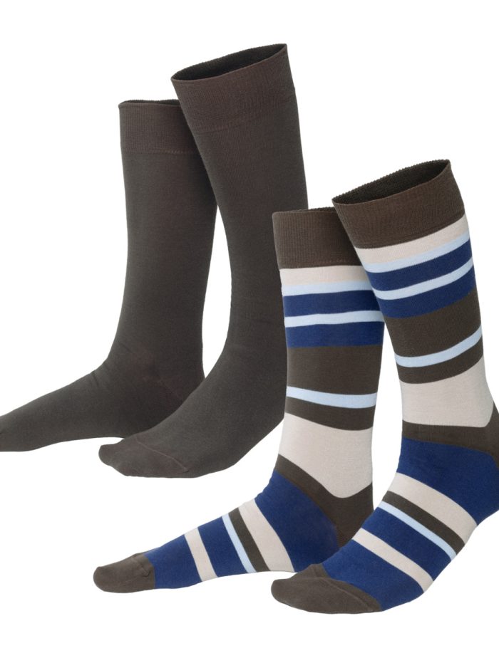 LIVING CRAFTS - Unisex Socken, 2er-Pack - Gemustert