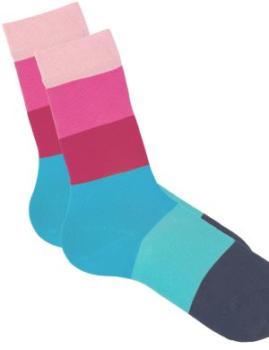 LIVING CRAFTS - Unisex Socken - Pink (87% Bio-Baumwolle; 12% Polyamid (recycelt); 1% Elasthan), Nachhaltige Mode, Bio Bekleidung