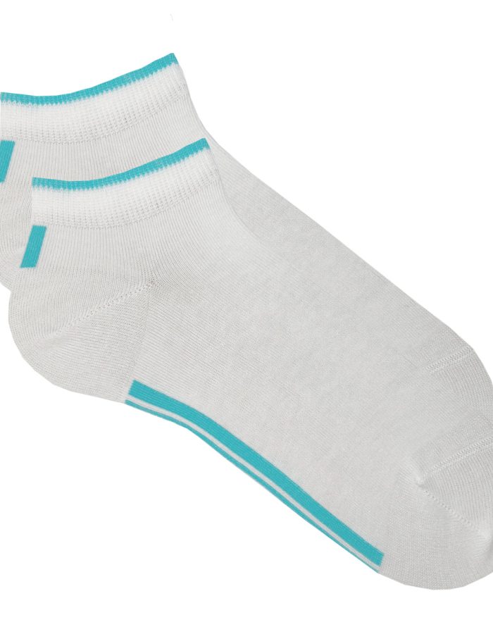LIVING CRAFTS - Unisex Socken - Türkis (90% Bio-Baumwolle; 9% Polyamid (recycelt); 1% Elasthan), Nachhaltige Mode, Bio Bekleidung