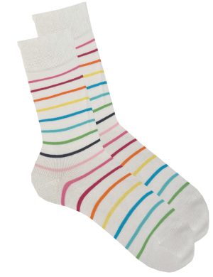 LIVING CRAFTS - Unisex Socken - Weiß (87% Bio-Baumwolle; 12% Polyamid (recycelt); 1% Elasthan), Nachhaltige Mode, Bio Bekleidung