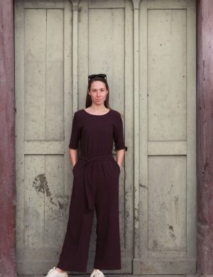 Jumpsuit Staine Halfsleeve Ecovero Rot