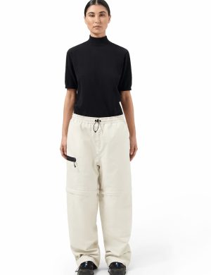 Regenhose Zip Off White