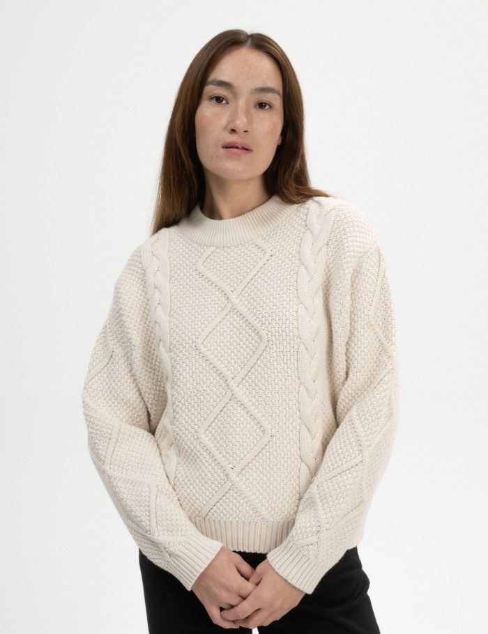 Strickpullover Zopfmuster Samaira