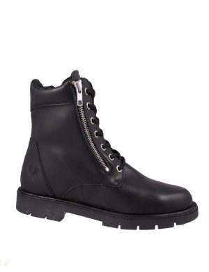 NAE Vegan Shoes Sira Zip Black