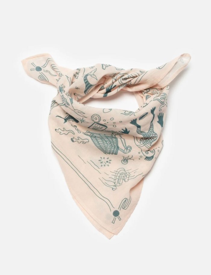 Bandana Ingrid Deep Sea Doodle Rosa