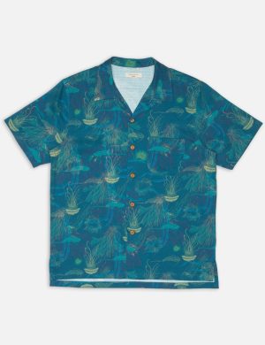 Hemd Arvid Hawaii Deep Sea Blau