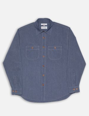 Hemd Julian Chambray Worker Blau