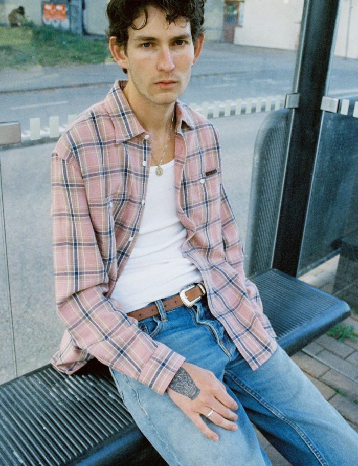Hemd Julian Worker Checked Pink