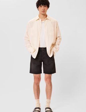 Jeansshorts Seth Aged Black