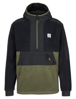 WOODLAND 2.0 HOODED 1/2 ZIP RECYCLED POLAR FLEECE