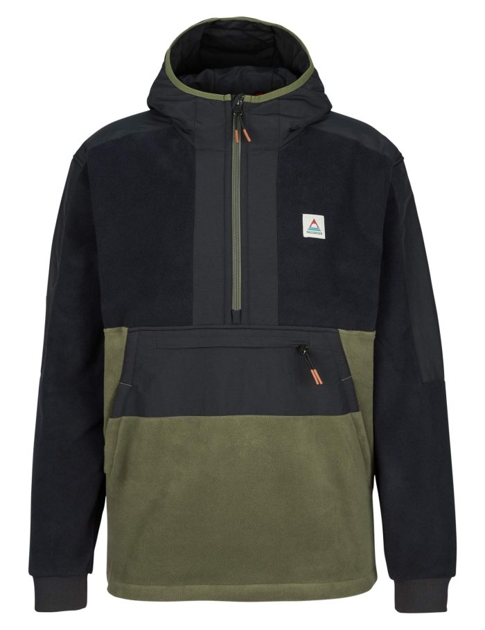 WOODLAND 2.0 HOODED 1/2 ZIP RECYCLED POLAR FLEECE