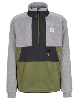 WOODLAND 2.0 HOODLESS 1/2 ZIP RECYCLED POLAR FLEECE