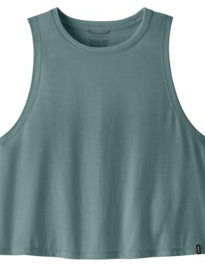 W'S CAP COOL TRAIL CROPPED TANK
