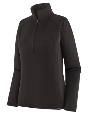 W'S CAP MW ZIP NECK