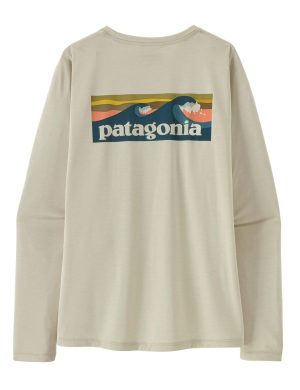 W'S L/S CAP COOL DAILY SHIRT - BOARDSHORT LOGO