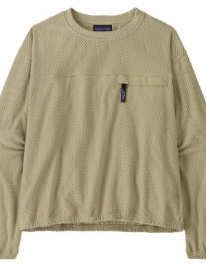 W'S TEXTURED FLEECE CREWNECK