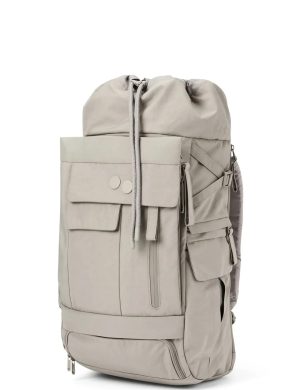 Rucksack Blok Medium Crinkle Taupe