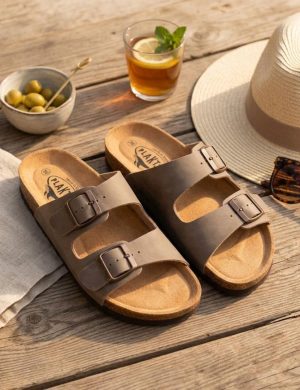 Plakton Sandalen 2 Farben Two Strap Beta Tapir braun