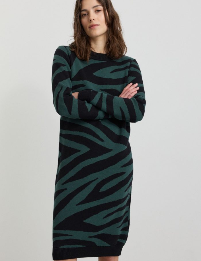 Kleid Amaranthus Zebra Gr&uuml;n