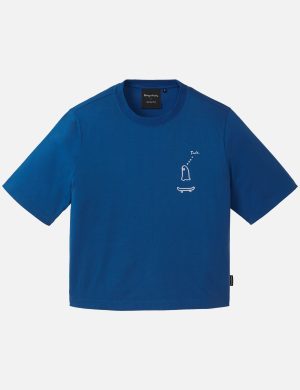 T-Shirt Azolla Geisterfahrer Blau