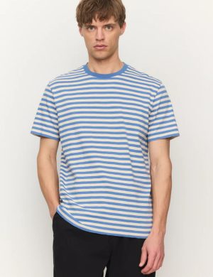 T-Shirt Delonix Stripes Blau