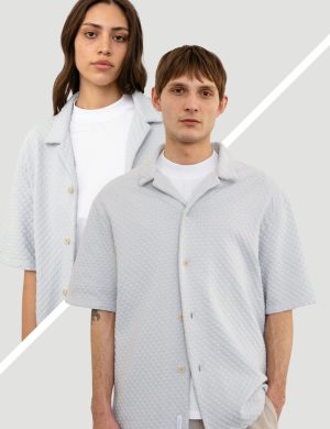 Hemd Bowling Knit Grau