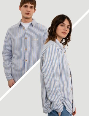 Hemd Casual Multi Striped Blau