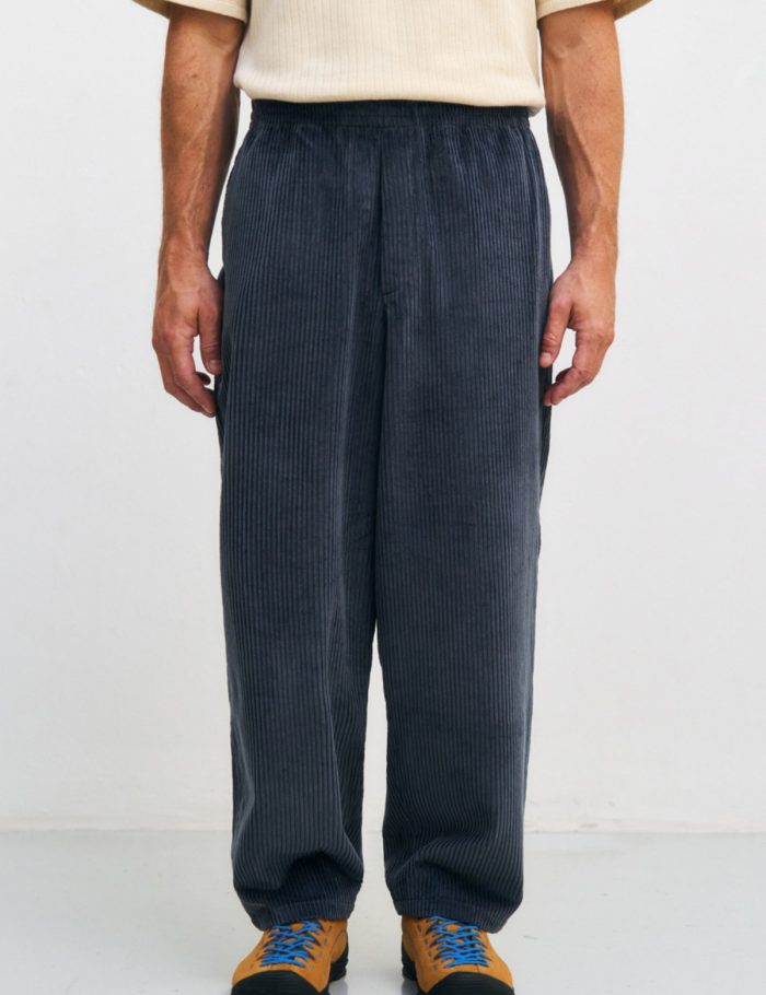 Hose Wide Cord Blau Hose Wide Cord Blau